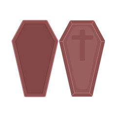 illustration of coffin