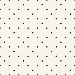 Vector seamless pattern. Repeating geometric elements. Stylish monochrome background design.