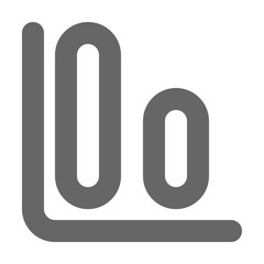 Chart icon outline style. Graph icon vector