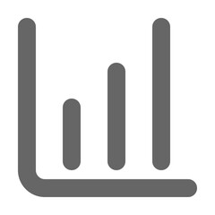 Chart icon outline style. Graph icon vector
