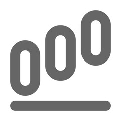 Chart icon outline style. Graph icon vector
