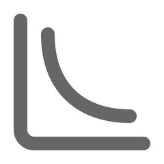 Chart icon outline style. Graph icon vector