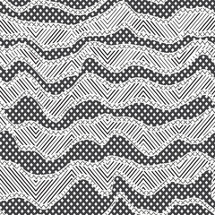 Lines monochrome cloth. Seamless pattern - 729356424