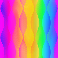 Rainbow mosaic. Seamless pattern - 729356683