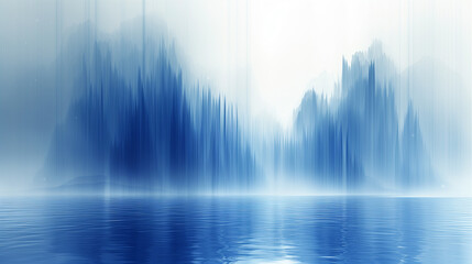 синий фон, abstract landscape