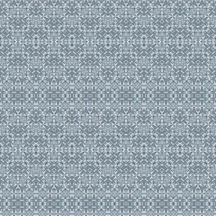 Seamless monochrome light grey geometric ethnic pattern.