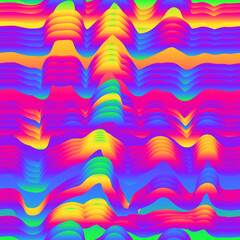 Spectrum colour wave. Seamless pattern - 729358250