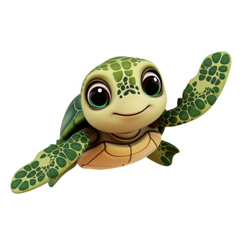 flat logo of vector turtle cartoon vector icon illustration animal nature icon concept isolated premium transparent background png