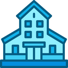 house two tone icon