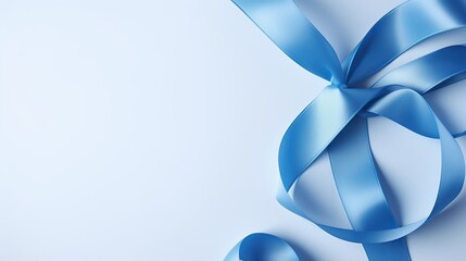 Figure in the form of ribbons, to the day of the eighth of March, international women's day, the concept of the international women's day holiday classic blue