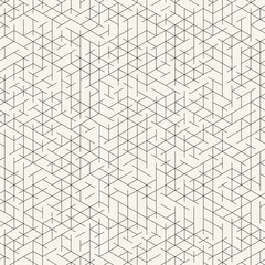 Vector seamless pattern. Repeating geometric elements. Stylish monochrome background design.