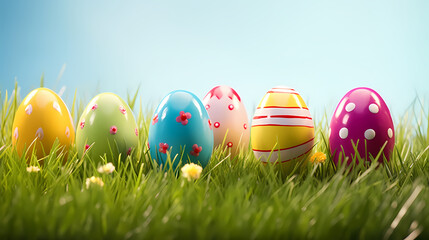 Easter banner with copy space