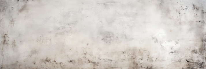 Obraz na płótnie Canvas grunge white wall background and texture panorama with copy space, generative AI.