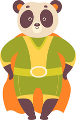 Superhero Panda Animal
