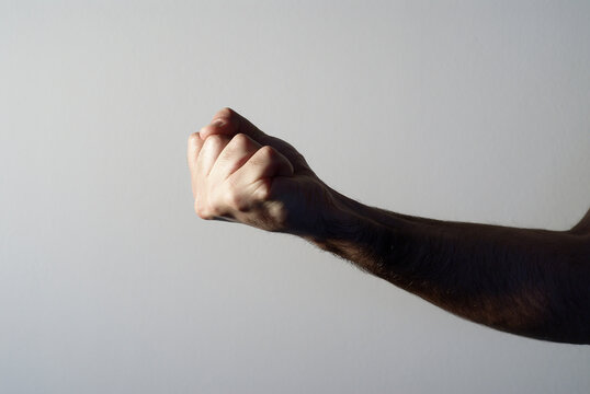 Hands of an adult man gesturing  - Powered by Adobe