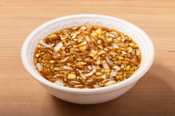 ネギだれ（ねぎ　醤油　酢　砂糖　ごま）