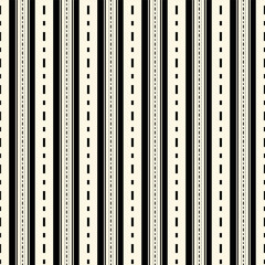 Seamless pattern geometric black and cream vertical stripes