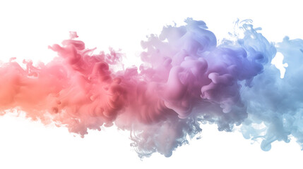 a colorful holographic abstract composition, featuring a spray of ink in red, blue, and pink colors against