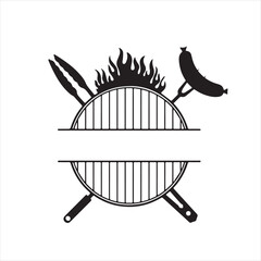 Fototapeta premium grill logo inspirational positive quotes, motivational, typography, lettering design