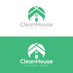 Clean House Vector Logo