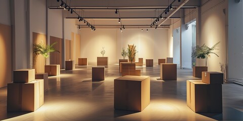 Brightness fills the moving room, where strategically placed boxes hint at a well-organized and seamless transition