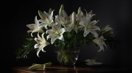 close-up images of lilies