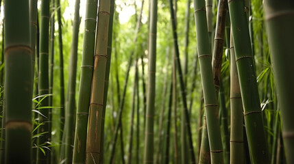 images of bamboo patterns on the forest floor from unique perspectives