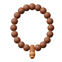 3d prayer beads icon, Islamic Ramadan