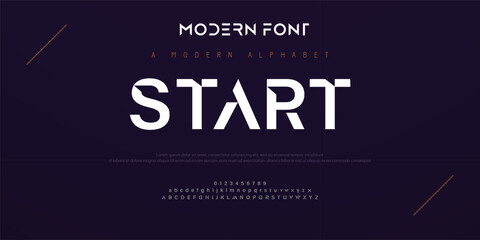 Creative modern technology alphabet fonts. Abstract typography urban sport, techno , fashion, digital, future creative logo font. vector illustration - Powered by Adobe