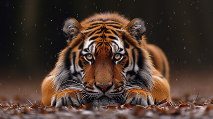 The charming tiger, wild life