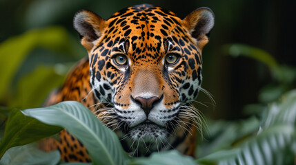 Fototapeta premium Leopard in nature, wild life