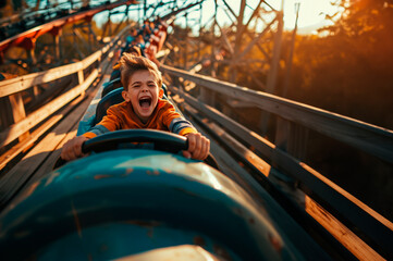 Unforgettable Childhood Memories: Riding the Popular Fair Rollercoaster 