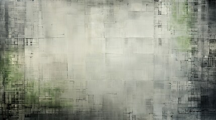 Obraz premium a picture of a grey, black surface, in the style of soft tonal shifts, rug, solarization, double lines, stains/washes, graph paper, light silver and green