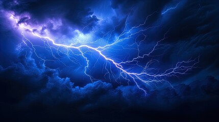 Electrifying Night: Witness lightning's dance in the dark sky, charging the atmosphere with energy....
