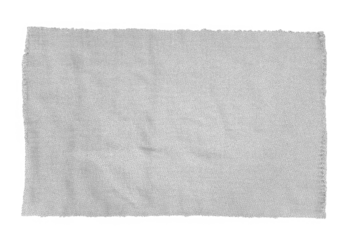 white fabric swatch samples isolated 