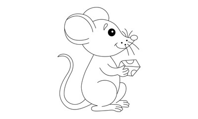 mouse with cheese