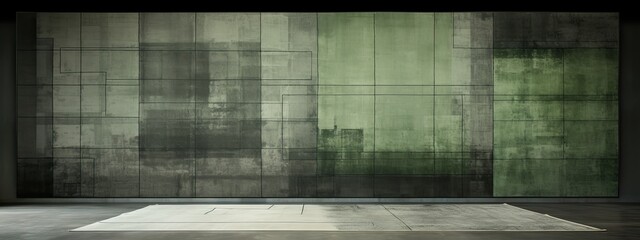 a picture of a grey, black surface, in the style of soft tonal shifts, rug, solarization, double lines, stains/washes, graph paper, light silver and green