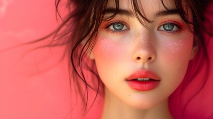 cosmetic advertisement model portrait 