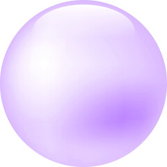 유리질감의 구슬 일러스트 아이콘. 입체적인 구체 이미지