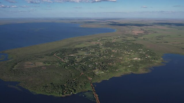 Vista a&eacute;rea de los Esteros del Iber&aacute;, Corrientes.