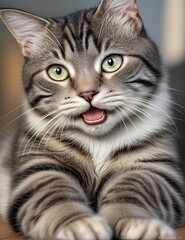 close up portrait of a cat 