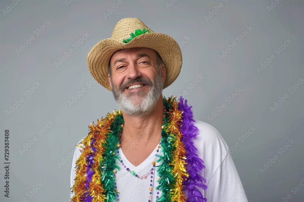 Wall mural homme déguisé pour le mardi gras