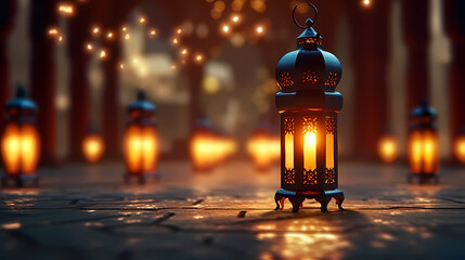 Fototapeta premium Ramadan background, celebrating Eid al-Fitr and Ramadhan