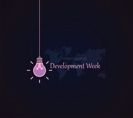 International Development Week, 6 to 12 February. Vector illustration.