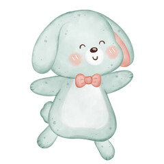 Adorable Rabbit in Playful Poses