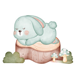 Adorable Rabbit in Playful Poses