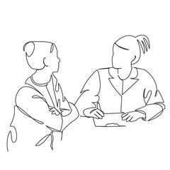 doctor consulting patient