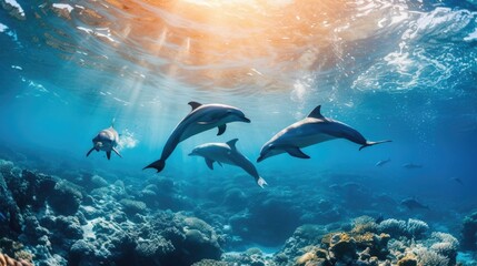 Fototapeta premium Dolphins