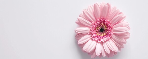 pink gerber flower HD 8K wallpaper Stock Photographic Image