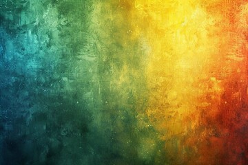 Abstract rainbow green yellow orange red blue , a unique blend color vibes and glitch empty space digital grainy noise grungy texture color gradient rough abstract background , shine bright light 